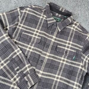 Woolrich Men's Plaid Soft Flannel Shirt Long Sleeve Button Up Shacket Size XL